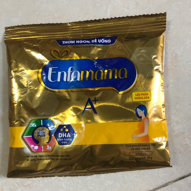 [DATE 2022]combo 10 Sữa Bầu Enfamama gói 50gr