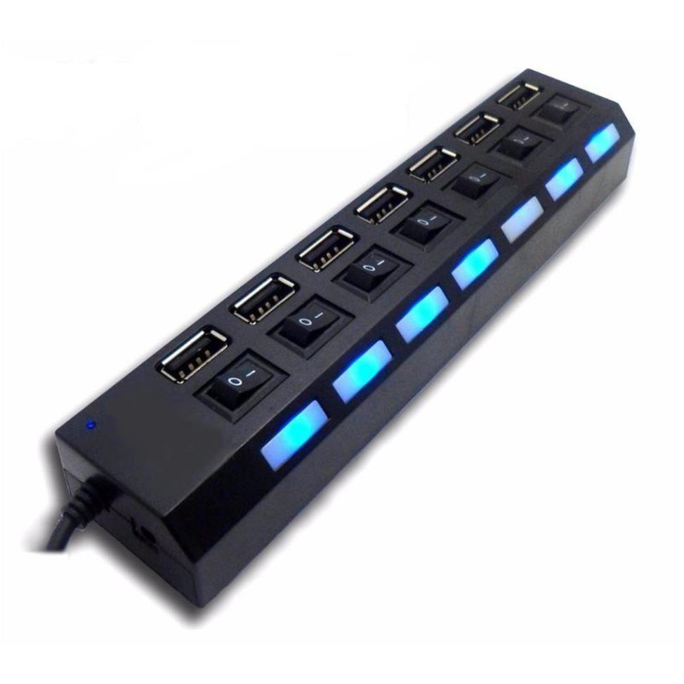 HUB Ổ ĐIỆN 7 PORT CÔNG TẮC