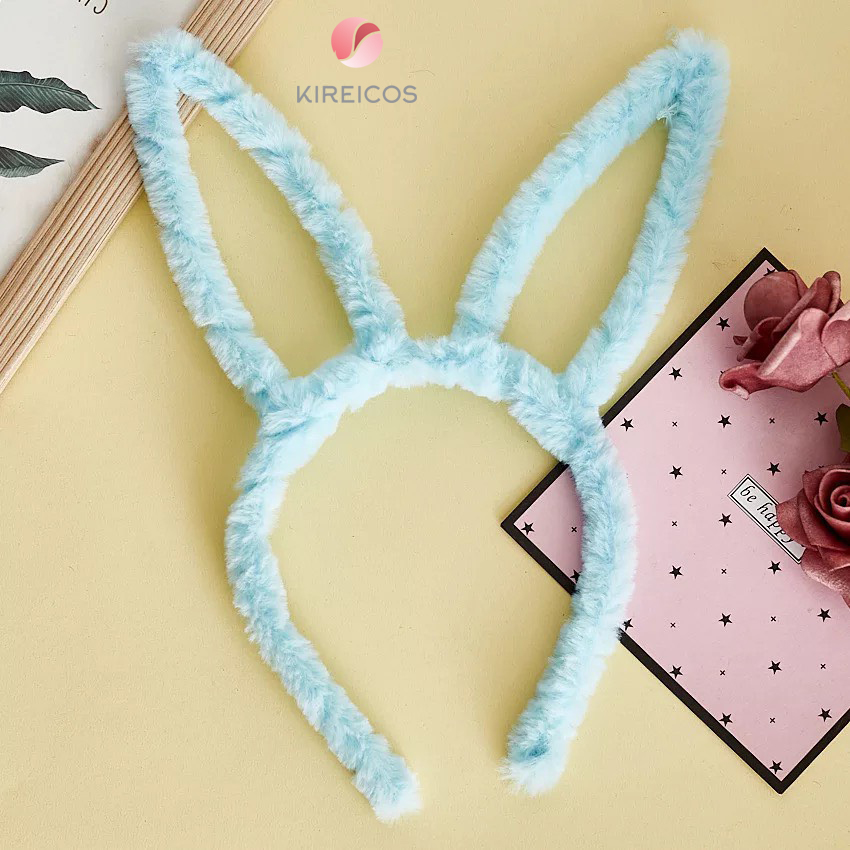Băng Đô Tai Thỏ Lông Sù Mềm Siêu Cute - kireicos