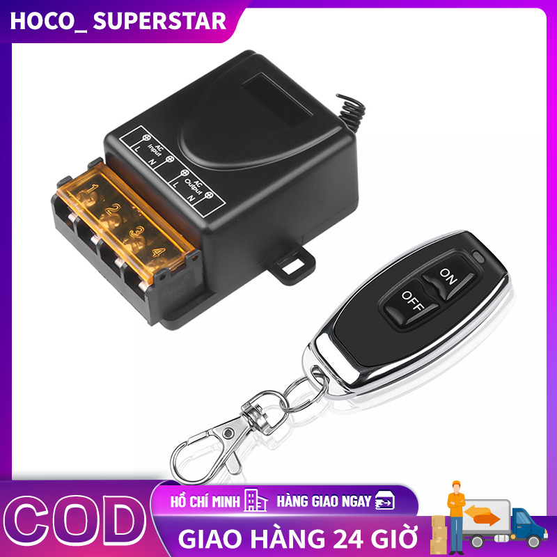 Newest 220V 30A relay Wireless RF Remote Control Switch 1 Transmitter+ 1Receiver 433MHz Remote controller