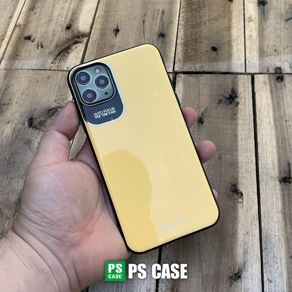 Ốp lưng bảo vệ camera hiệu Q.COO dành cho iPhone 11 Pro Max - Màu vàng - PS Case phân phối