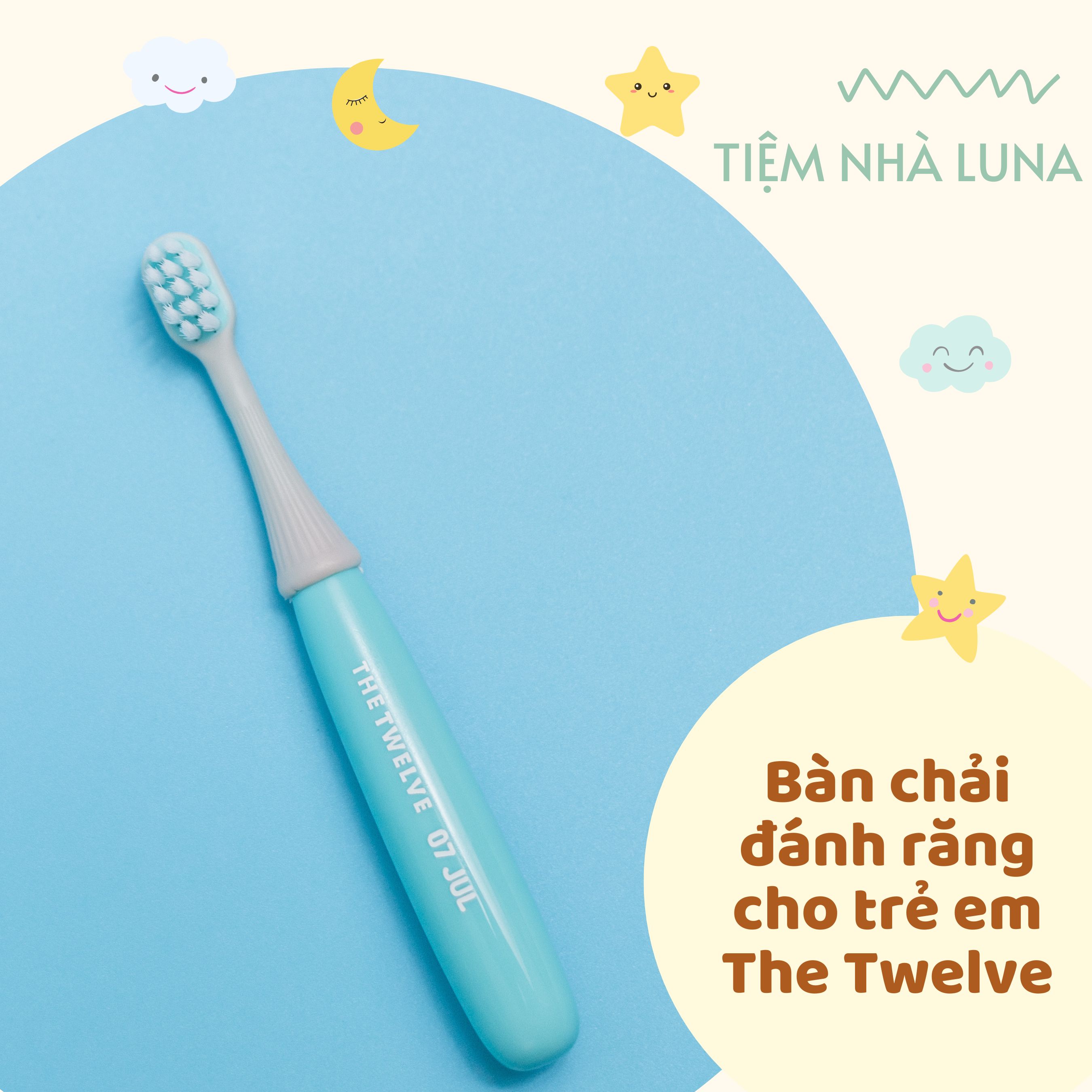 Bàn chải đánh răng Hàn Quốc cho bé THE TWELVE (màu Pastel)