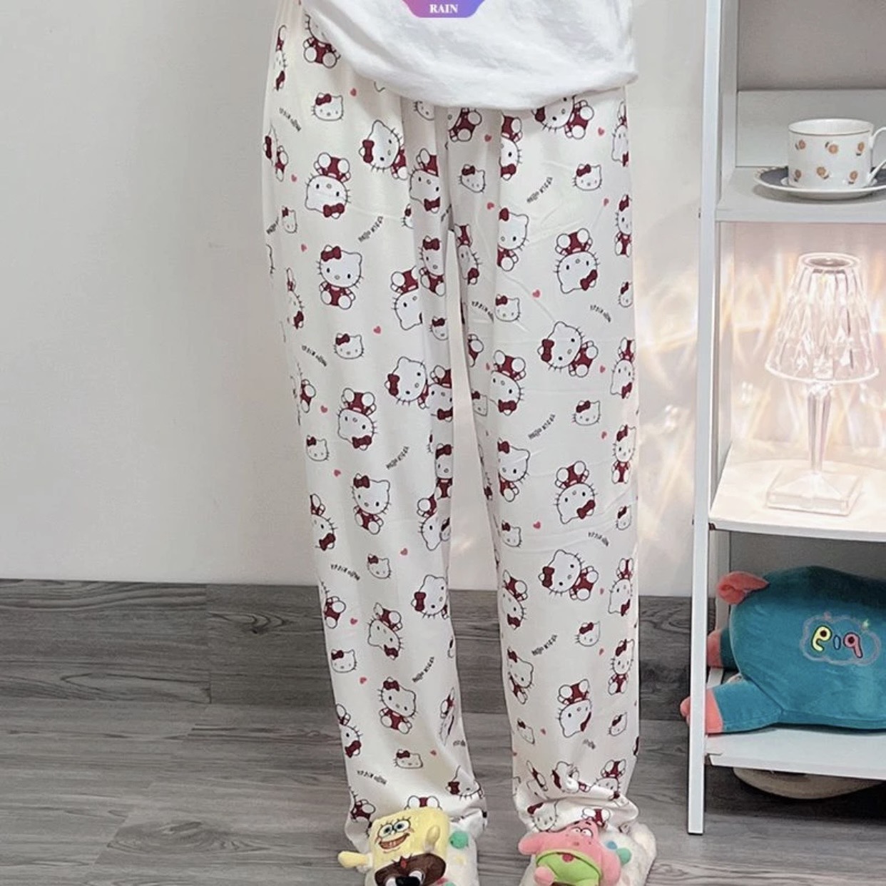Quần Dài Mặc Nhà Hello Kitty Đáng Yêu Siêu Cute Dành Cho Nữ
