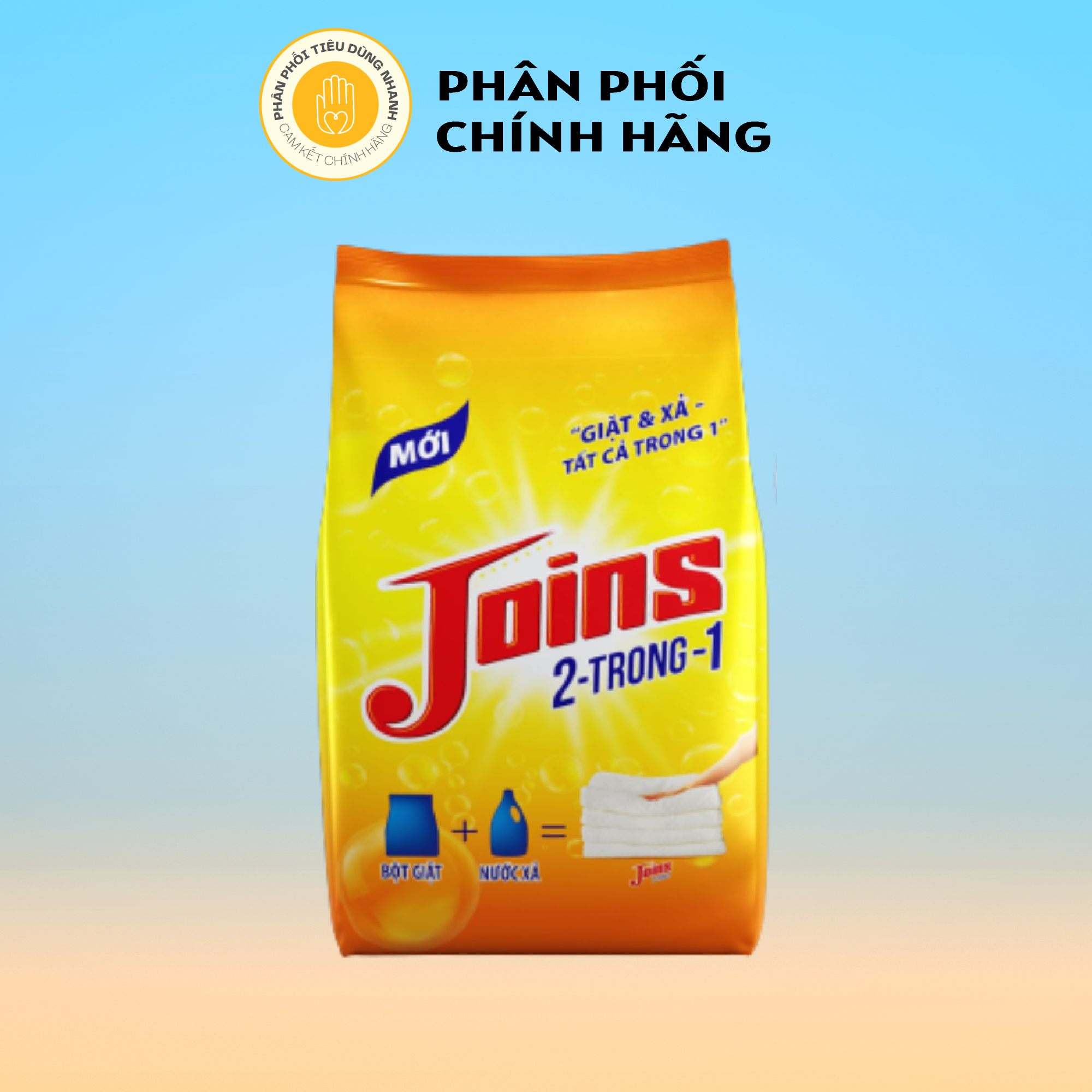 Bột giặt & xả 2 trong 1 joins 800g