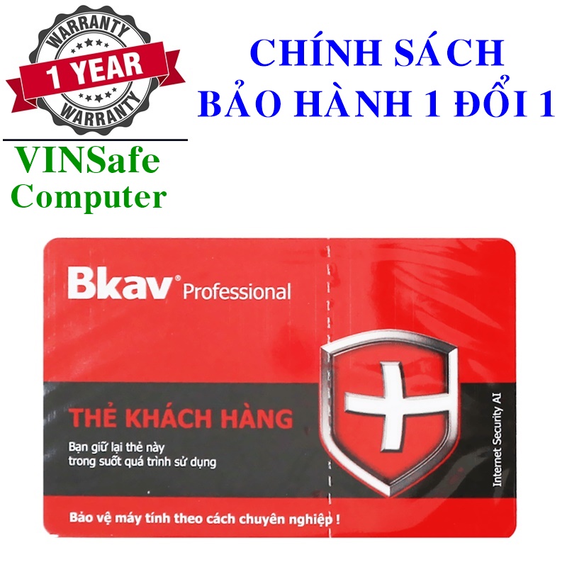 Phần mềm diệt Virus BKAV PRO 1PC 12 Tháng Bảo Hành 1 Đổi 1