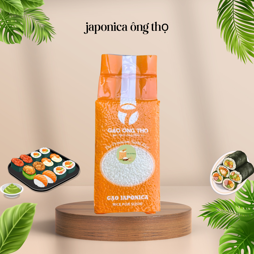 1kg Gạo nhật hạt tròn (gạo Japonica )làm cơm sushi .kimbap