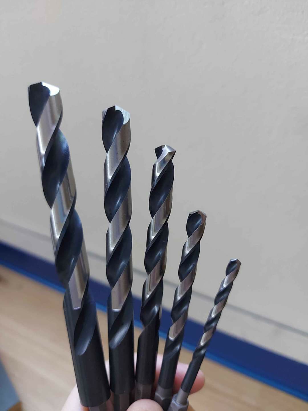 Bộ 5 Mũi Khoan INOX,  Sắt Chuôi lục giác
