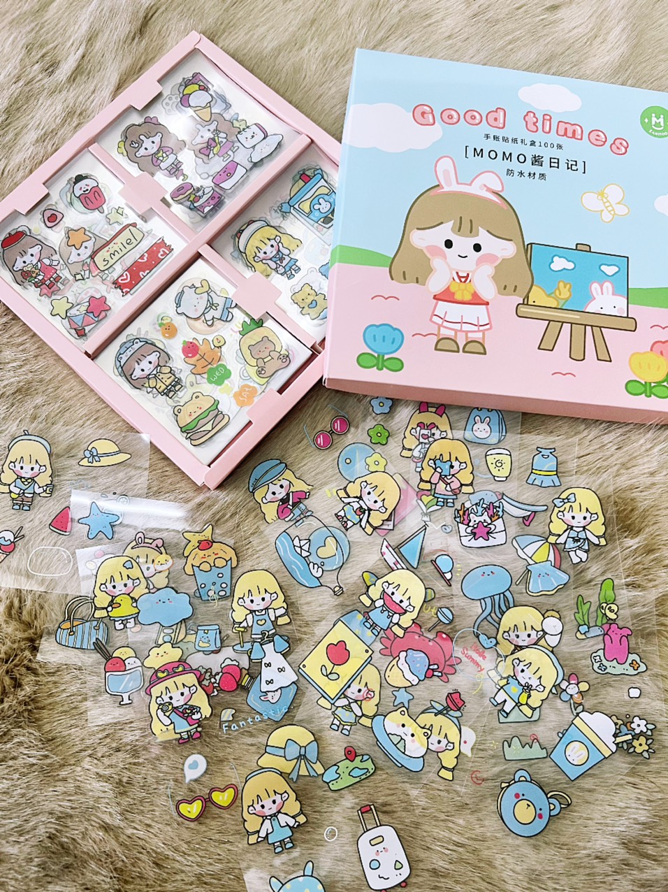 bộ sticker 100 tấm siêu cute