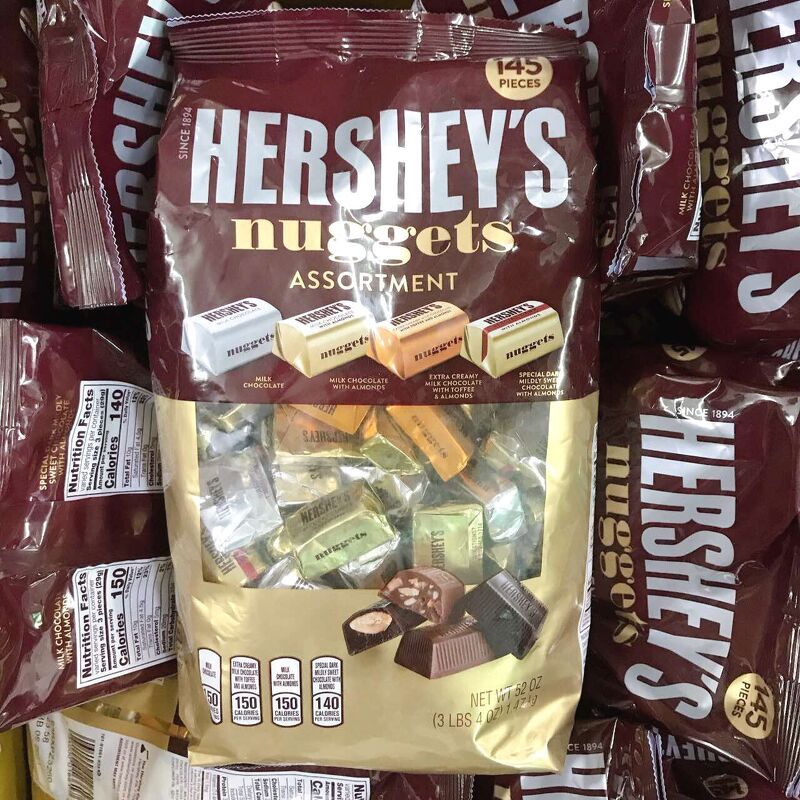 Socola Hershey's Nuggets Assorted Chocolate Candy 145viên 1.47kg bill Mỹ