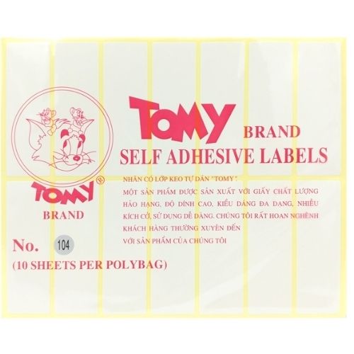 Giấy Decal TOMY [NO.100, 104, 109, 121]