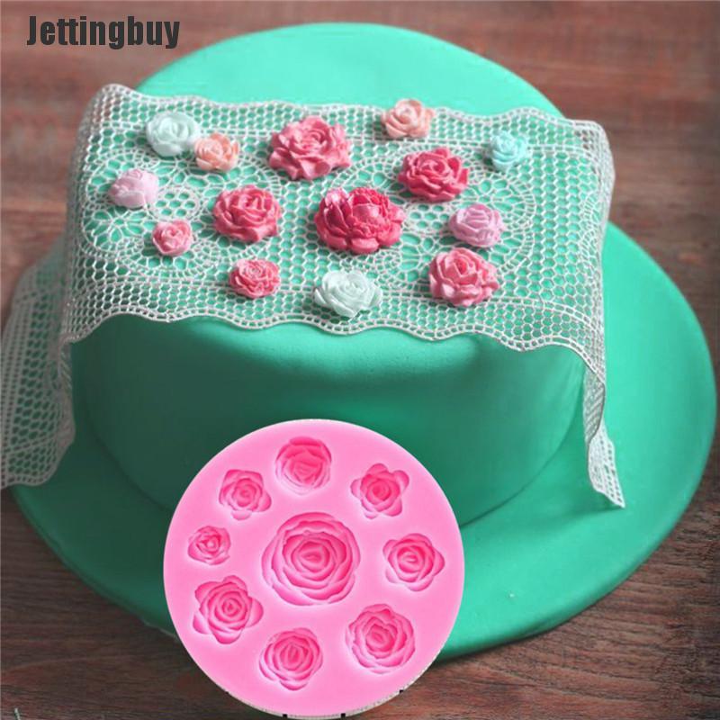 Jettingbuy 1pc Flower silicone mold fondant mold cake decorating tools chocolate mold N/A N/A