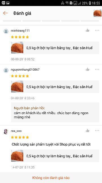 Ớt bột Huế nhà làm siêu cay 1kg