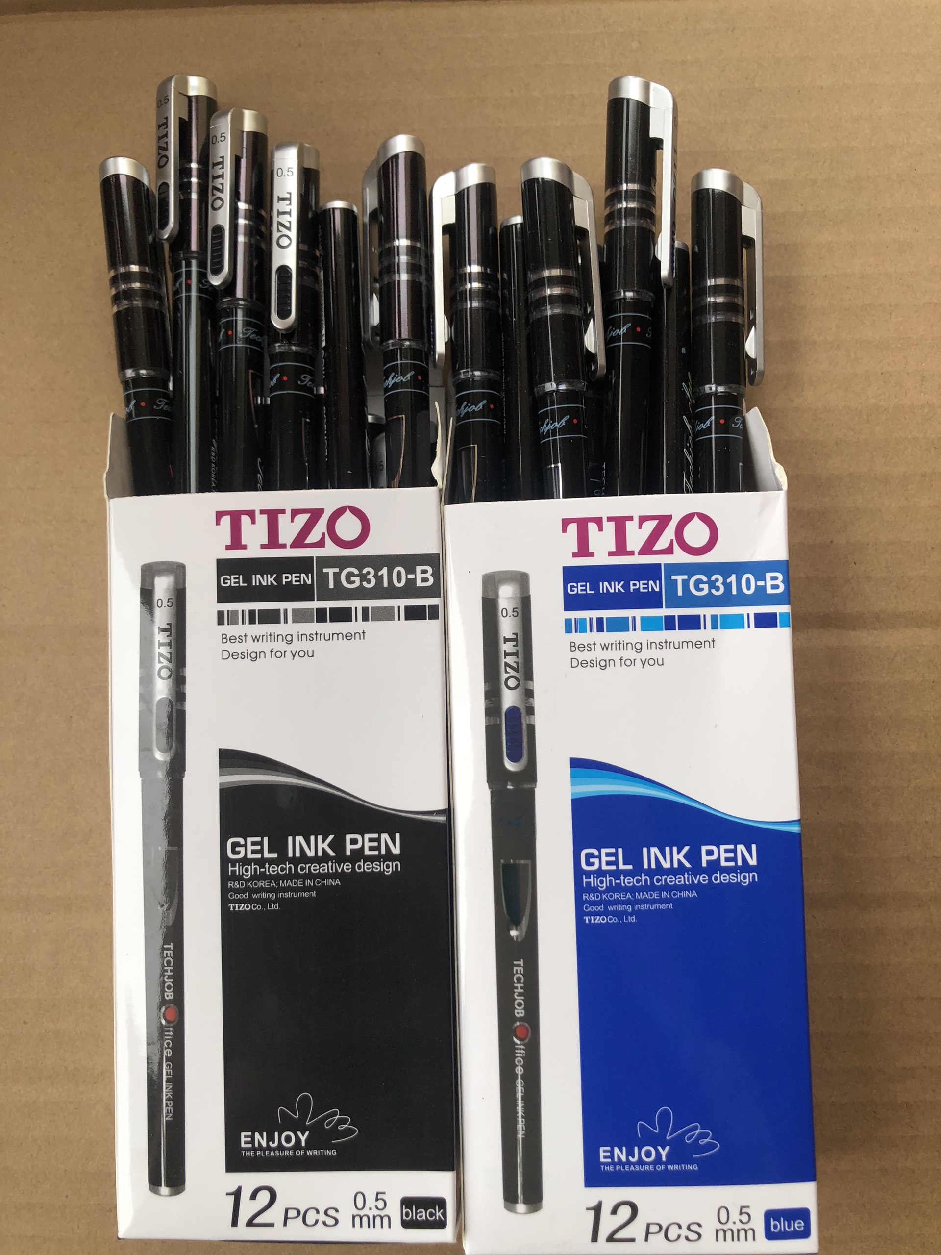 Hộp 12 Bút Bi Nước TIZO Nét 0.5mm