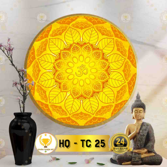 Đèn thờ hào quang trúc chỉ in tc-25
