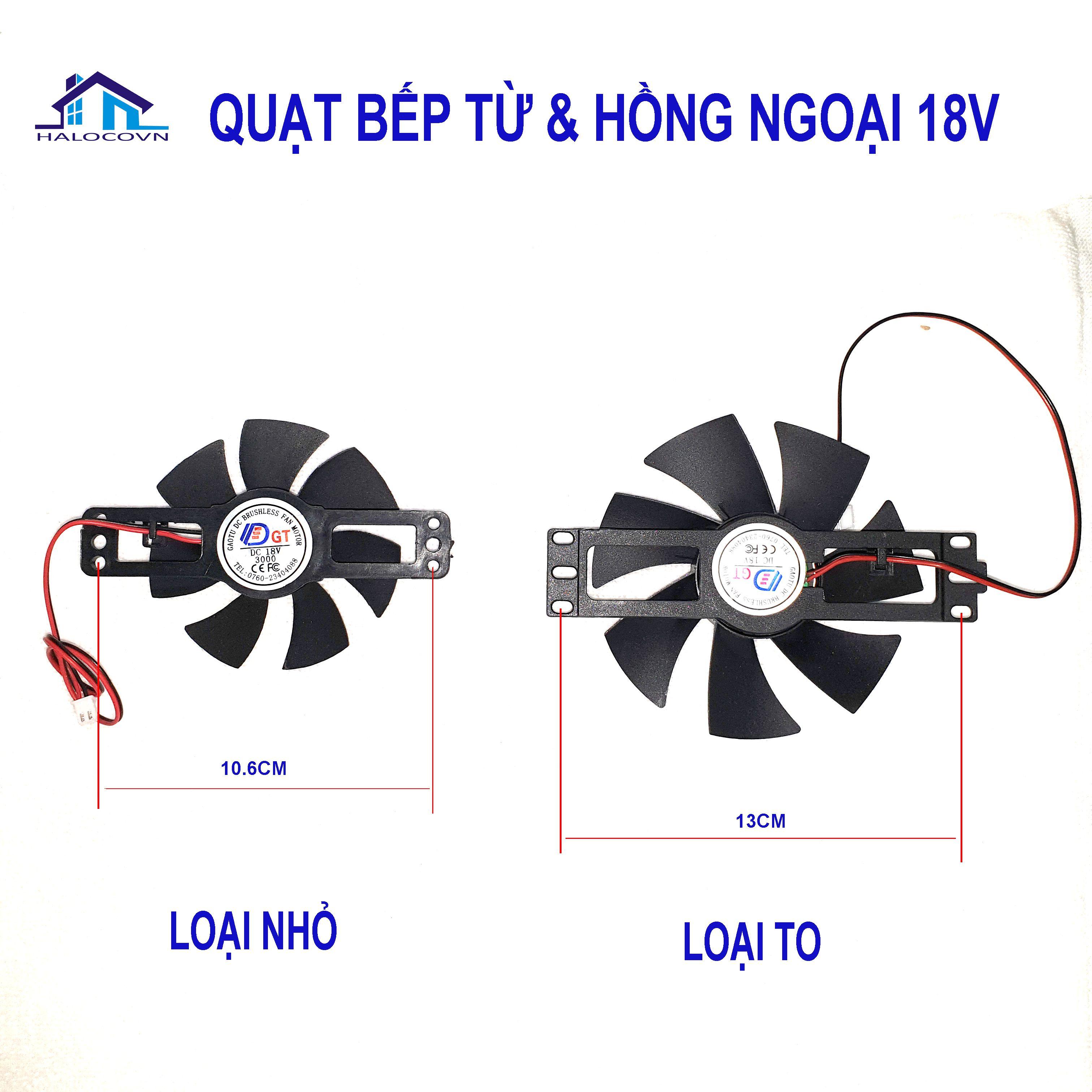Quạt bếp từ 18V DC  loại tốt các cỡ