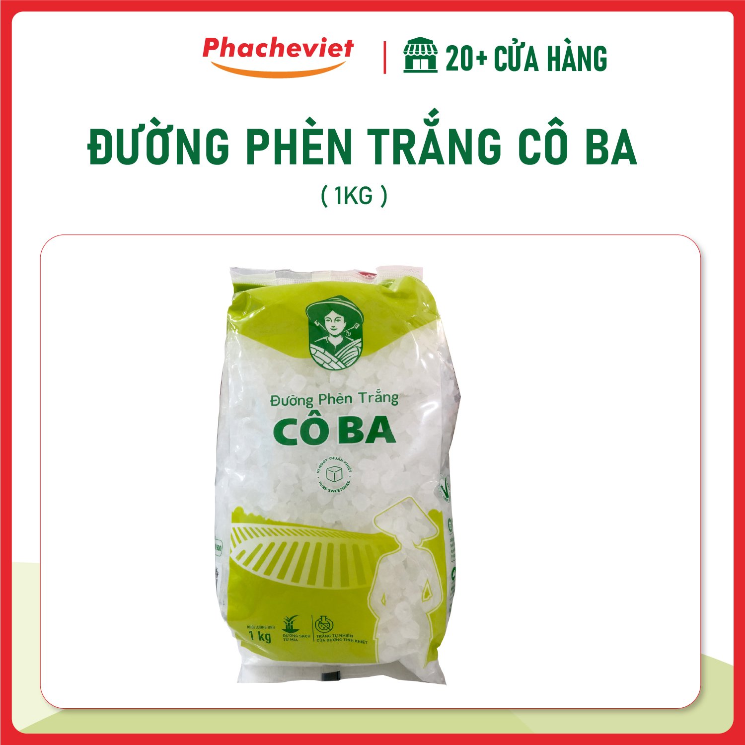 Đường phèn trắng cô ba 1kg