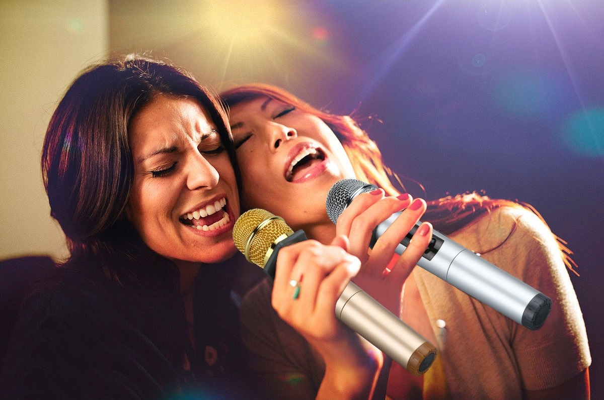 Mic Karaoke Không Dây Excelvan K18U (Mic đôi)/excelvan K18V(míc đơn)
