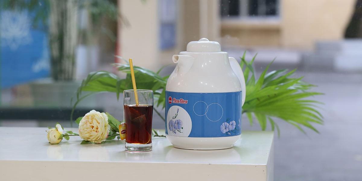 Bình trà giữ nhiệt, phích nước nóng rạng đông 1.0L