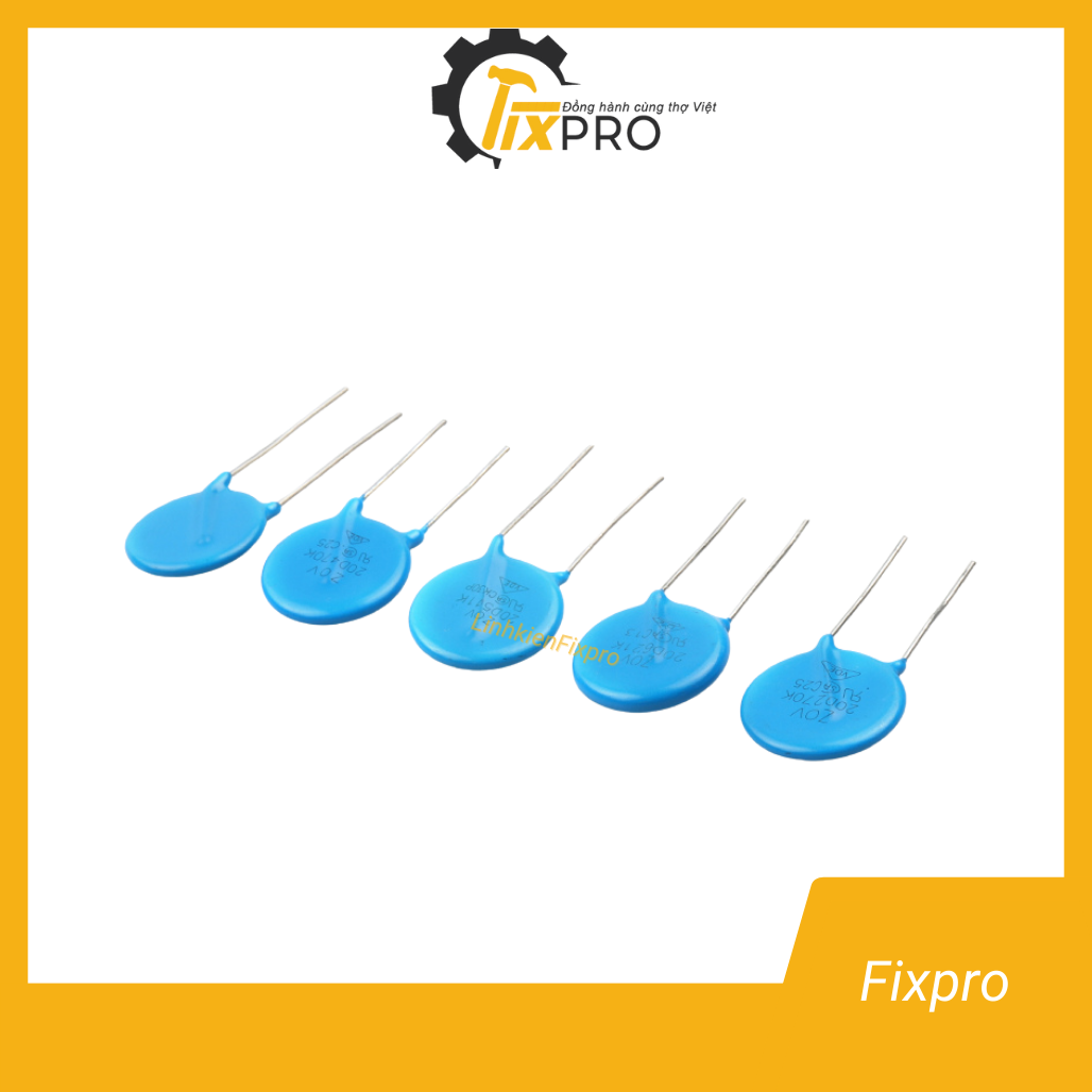 ( 5 chiếc )  Tụ chống sét Varistor 10D151K 150V 10mm chất lượng tốt - Fixpro