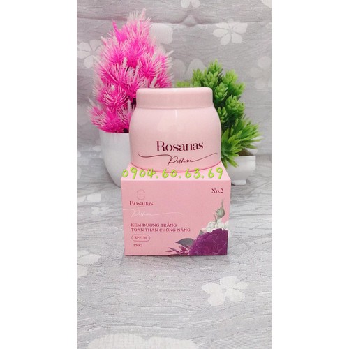 Kem Dưỡng Trắng Da Chống Nắng Body Toàn Thân 150ml ROSANAS No.2
