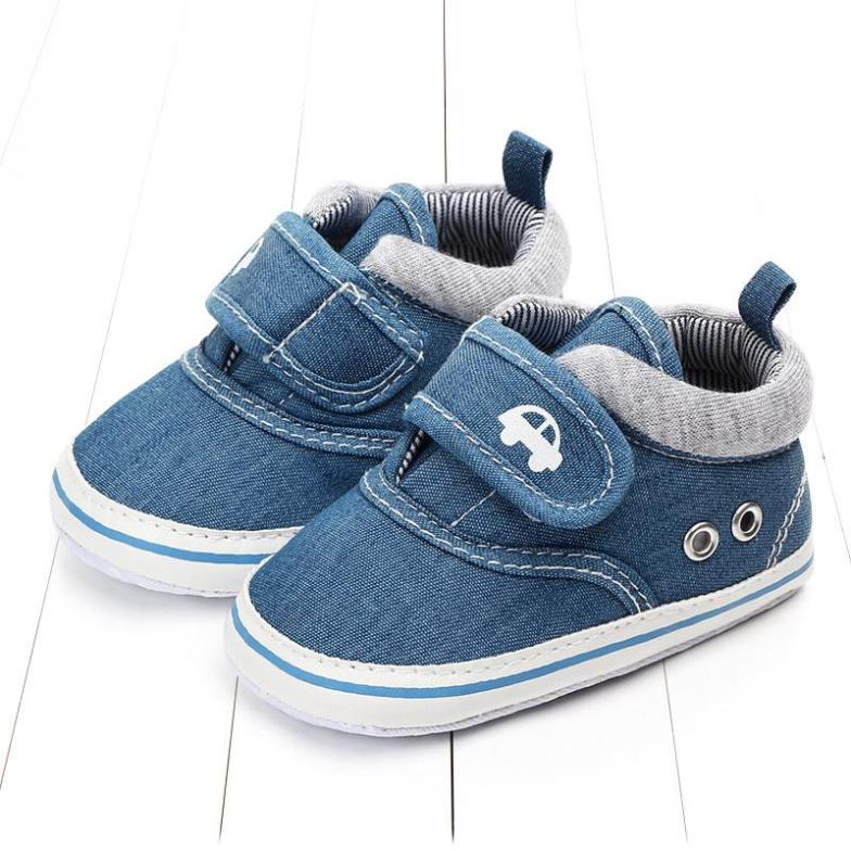 Giày vải cotton đế mềm cho bé trai(9-18 tháng) giá rẻ