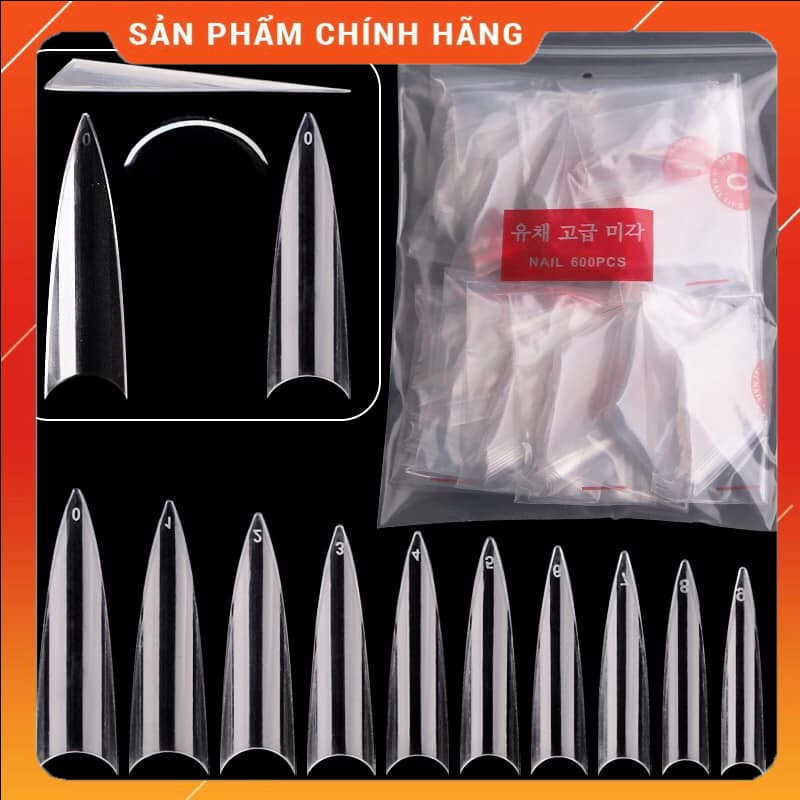 Móng tip nhọn dài làm nail