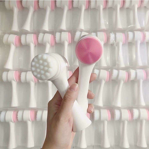 Bàn Chải Rửa Mặt 2 Đầu Silicone