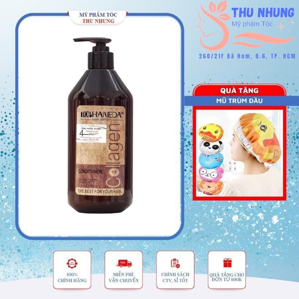 Dầu xả Top Haneda Collagen siêu mượt tóc 500ml