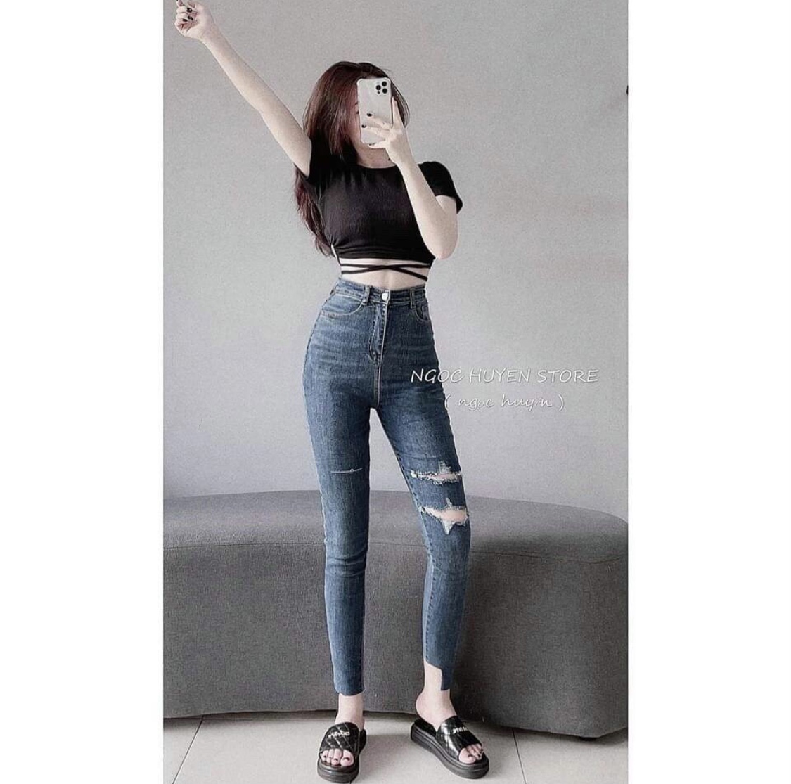 ÁO CROPTOP DÂY QUẤN EO SEXY