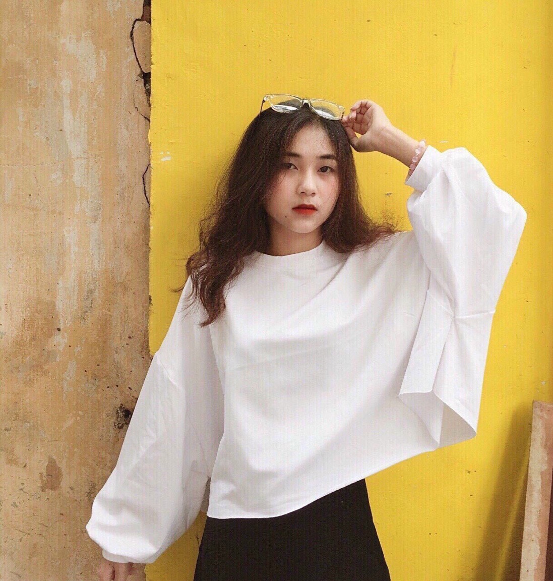 Áo thun croptop trơn thun nhiều màu, áo form rộng
