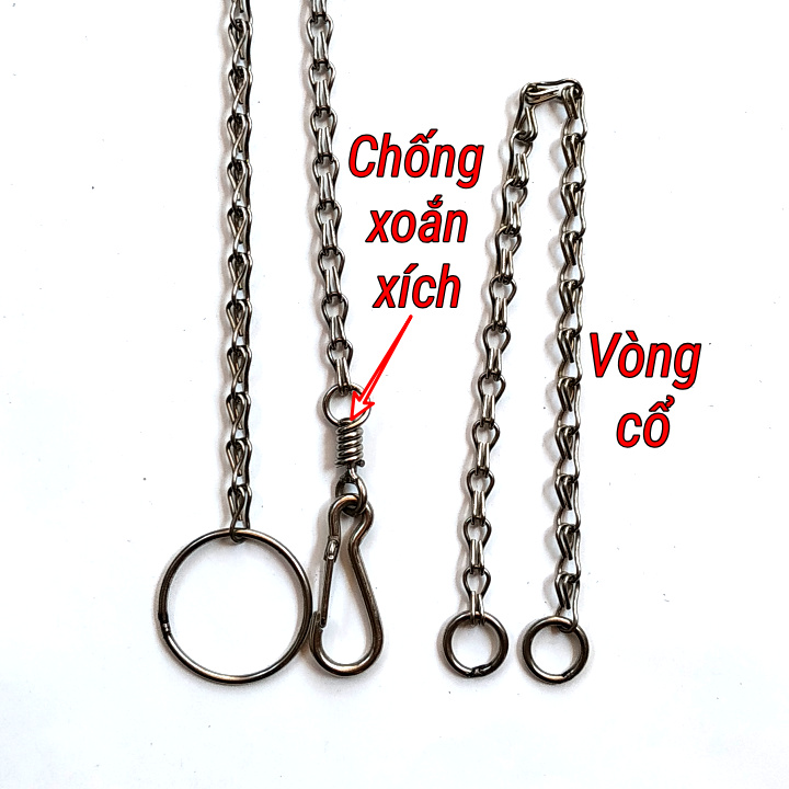 Xích chó mèo inox cỡ nhỏ