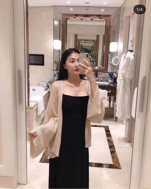 Áo khoác cardigan mỏng đi biển