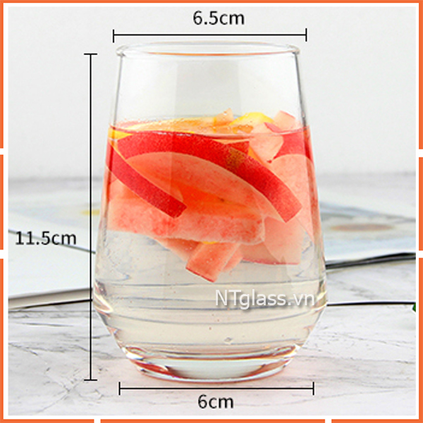 Ly thủy tinh kiểu ovan cao cấp ES7018 370ml
