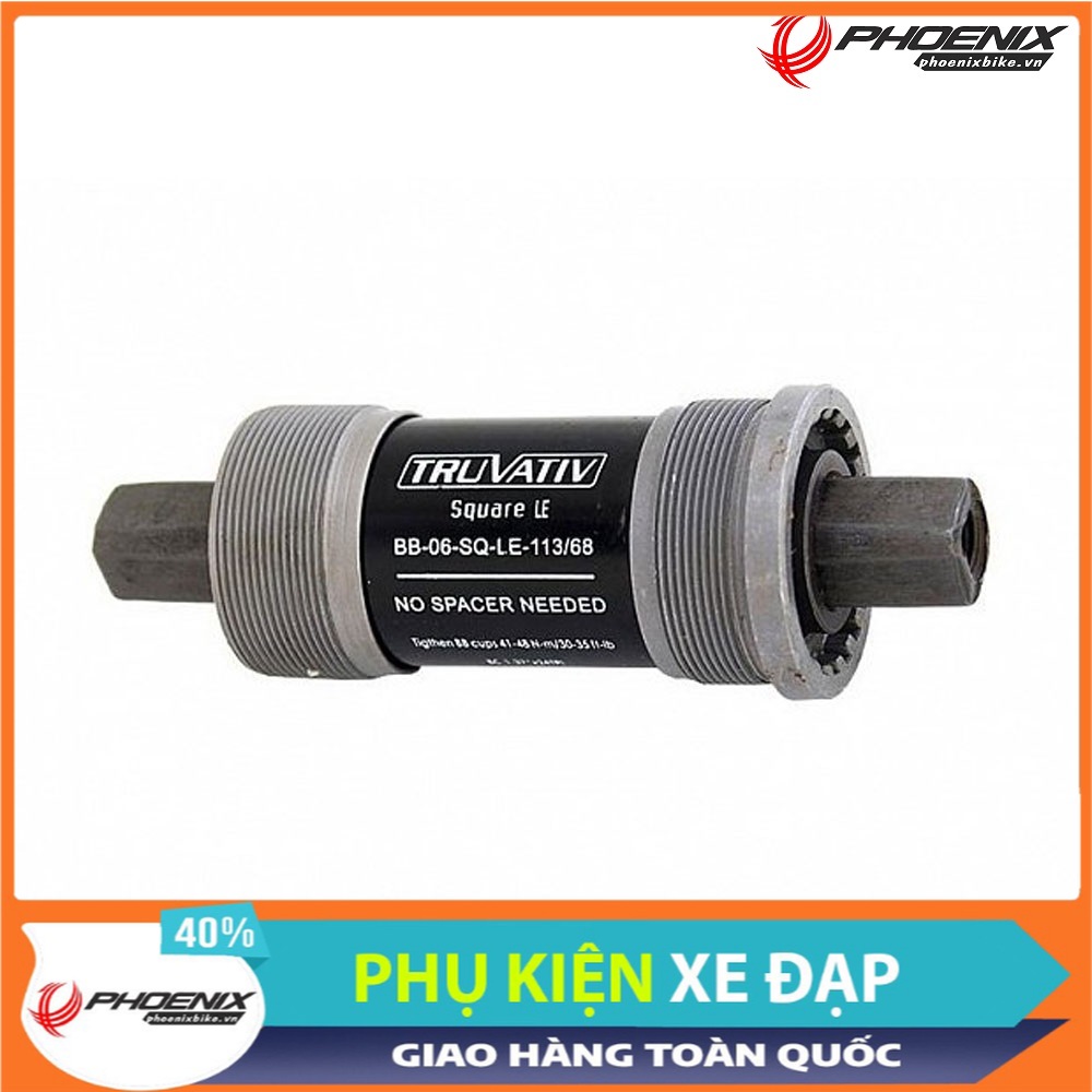 Trục giữa bạc đạn cốt vuông nhiều kích thước