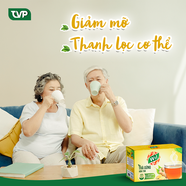 Trà gừng hòa tan WIL hộp 160g (16 gói x 10g)