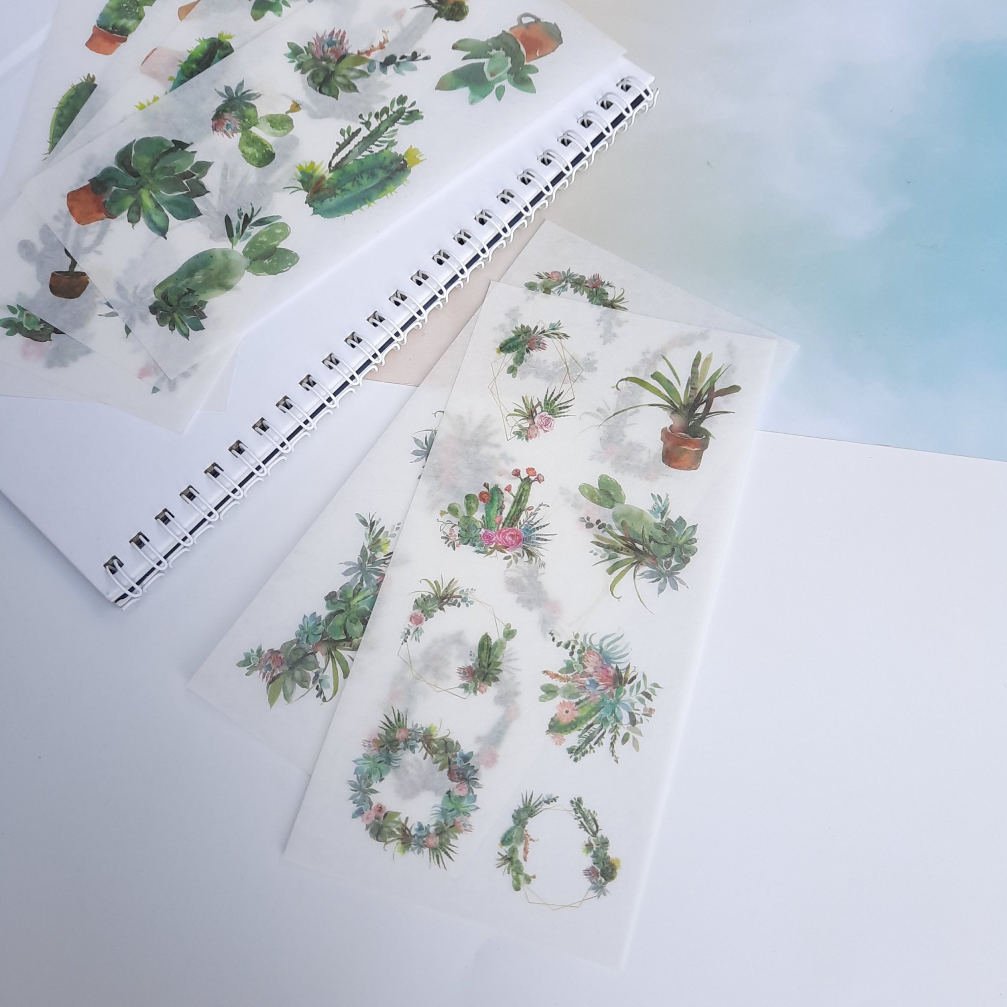 [HCM]Bộ 6 Tấm Sticker Cây Hoa Mini (8x16 cm )