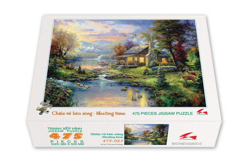 Tranh xếp hình 475 mảnh - CHIỀU VỀ BÊN SÔNG