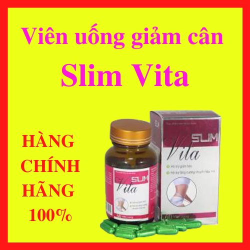 [Miễn Phí Ship][HCM]Giảm cân Slim Vita Hỗ Trợ Giảm Cân An Toàn Hiệu Quả Tặng Kèm Thước Dây Đo Vòng Bụng - AN001