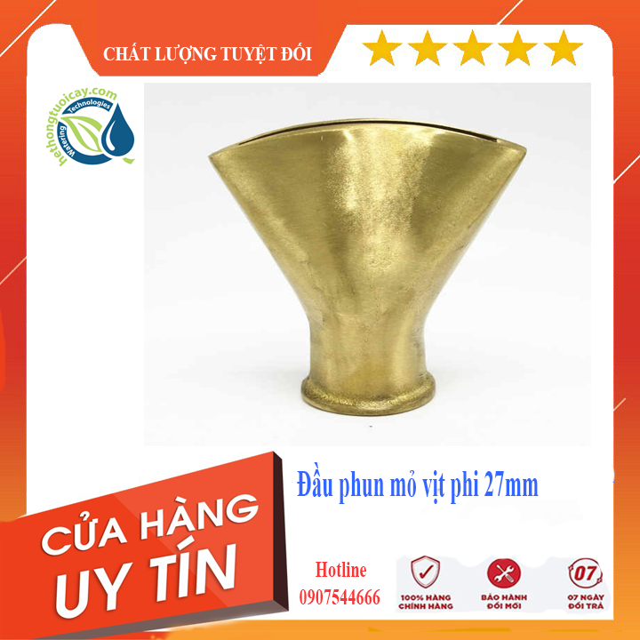 Đầu phun hình mỏ vịt 27mm