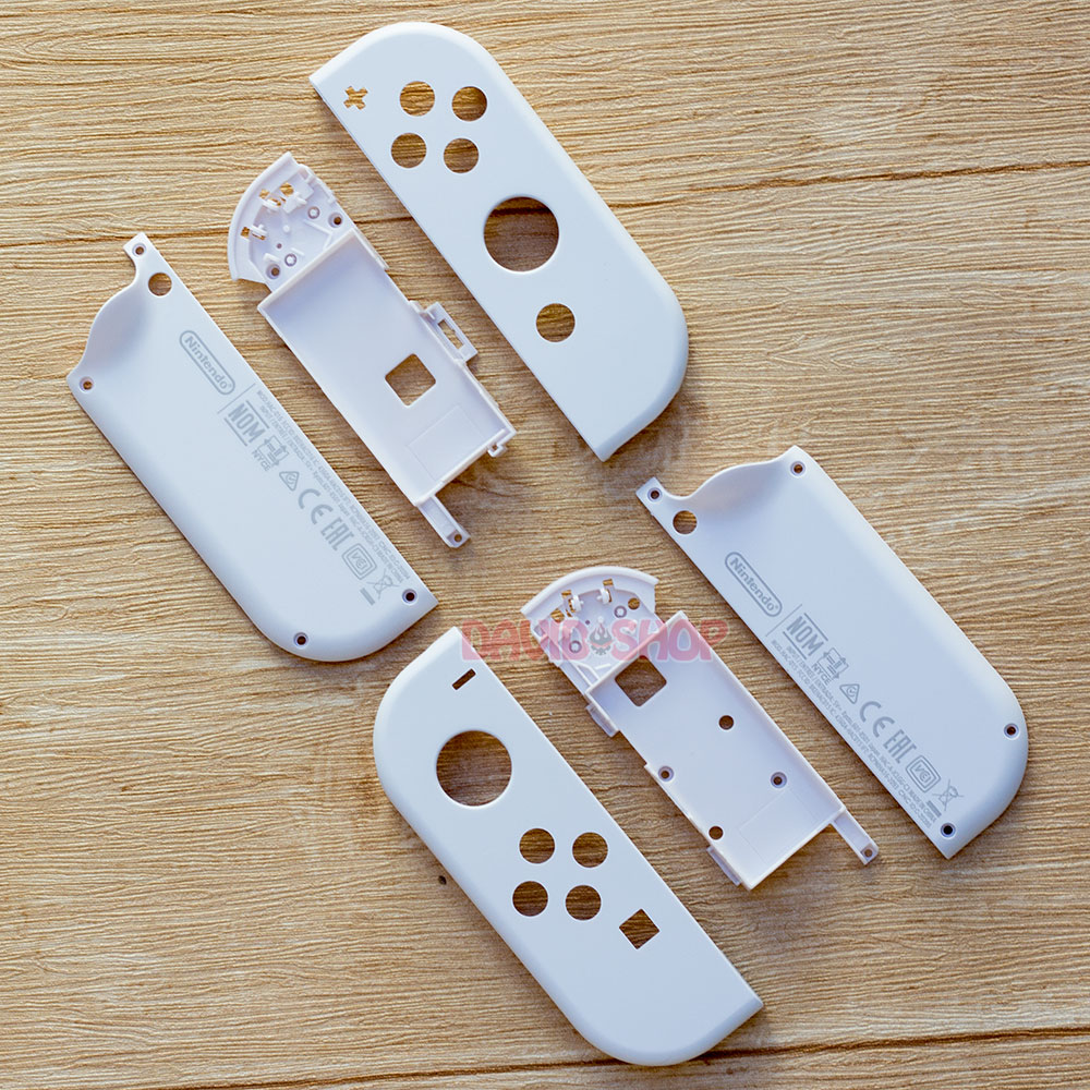 Cặp vỏ Joy-Con màu Trắng chất lượng cao cho Nintendo Switch, Nintendo Switch OLED