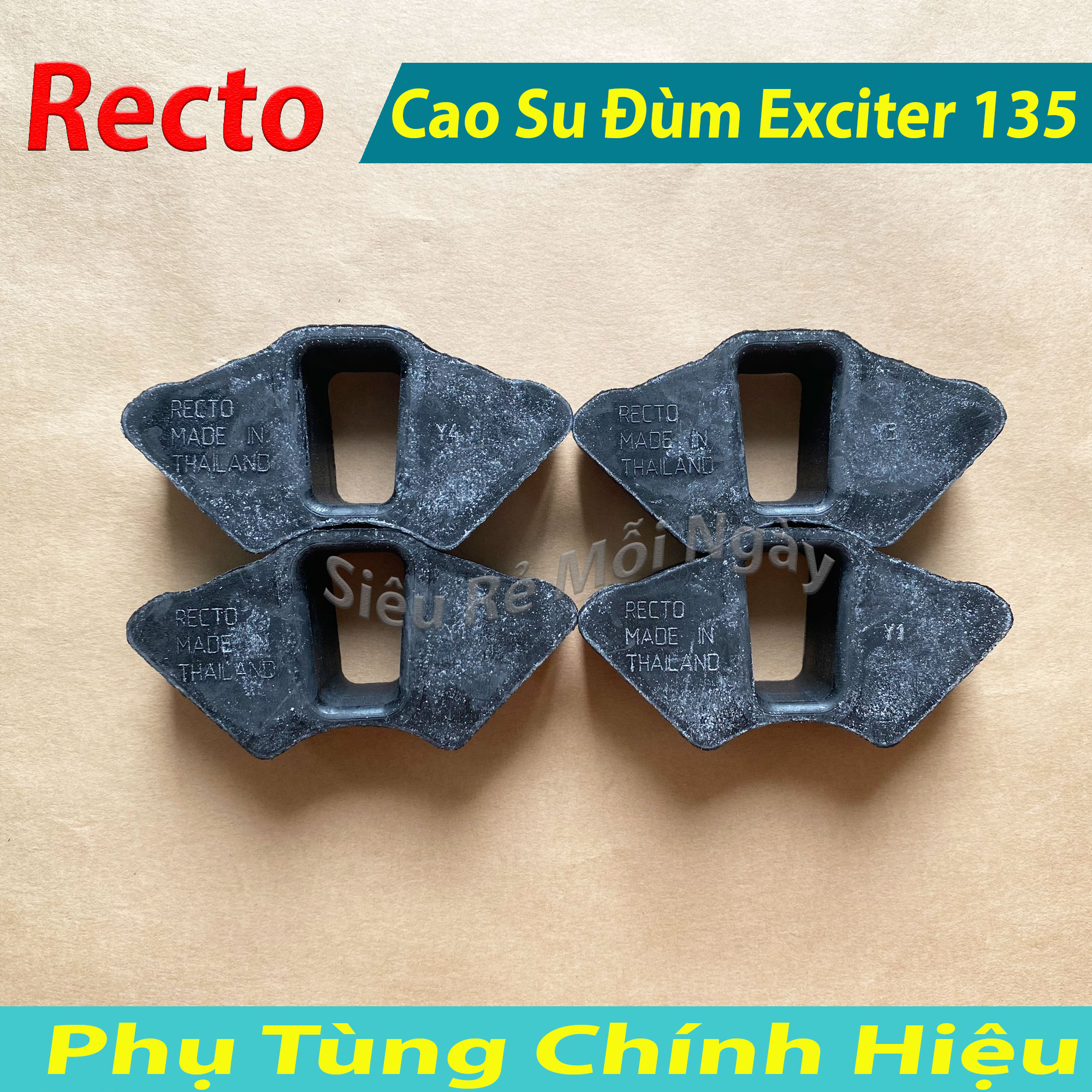 [HCM]Cao su đùm Recto cho Exciter 135 - Made in Thailan