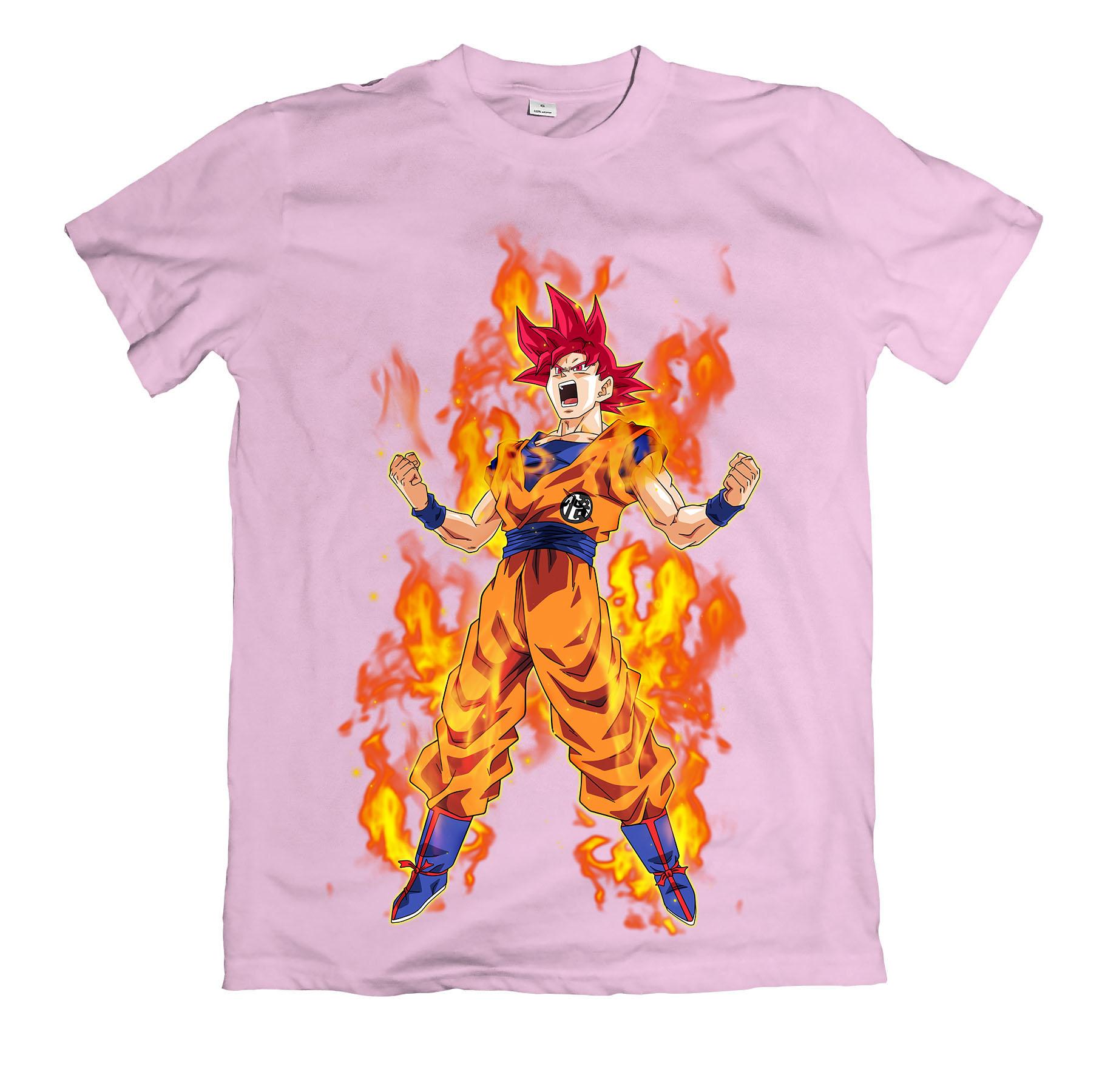 Áo thun in hình goku siêu saiyan God
