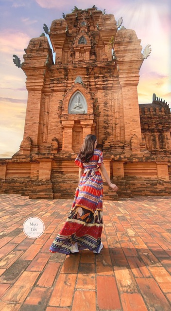 Set Maxi Thổ Cẩm Thiết Kế Phong Cách Bohemian