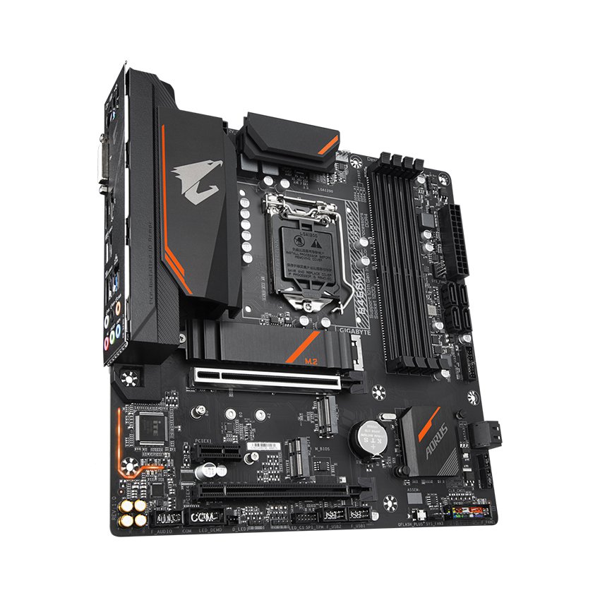 Mainboard Gigabyte B460M AORUS PRO (Intel B460, Socket 1200, m-ATX, 4 khe RAM DDR4)