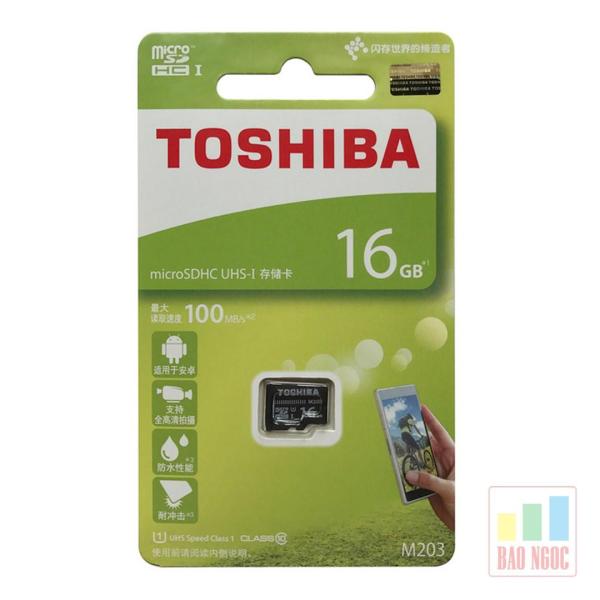 Thẻ nhớ 16GB Class 10 Toshiba tốc độ 100 Mb/s