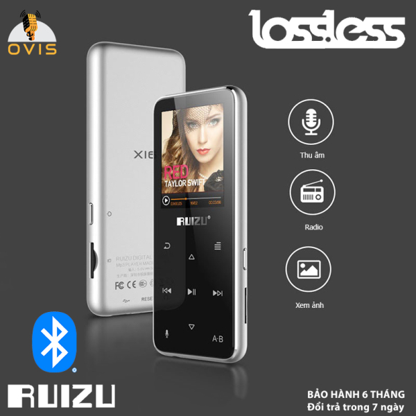 [BH 1 ĐỔI 1] Máy Nghe Nhạc Bluetooth Ruizu X16 Chất Lượng Lossless (8GB- Có Loa Ngoài)