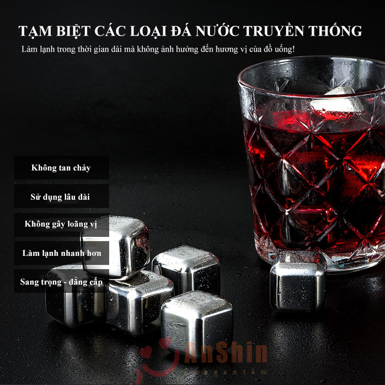 Đá lạnh vĩnh cửu Inox 304 cao cấp AnShin