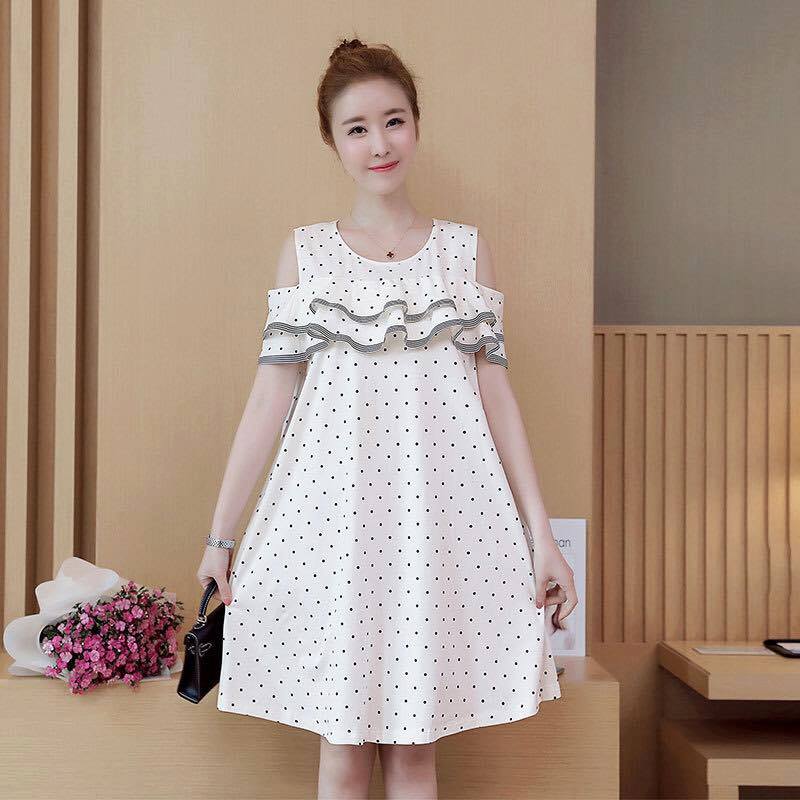 VÁY BẦU, ĐẦM BẦU THỜI TRANG CHẤM BI TTGR 12