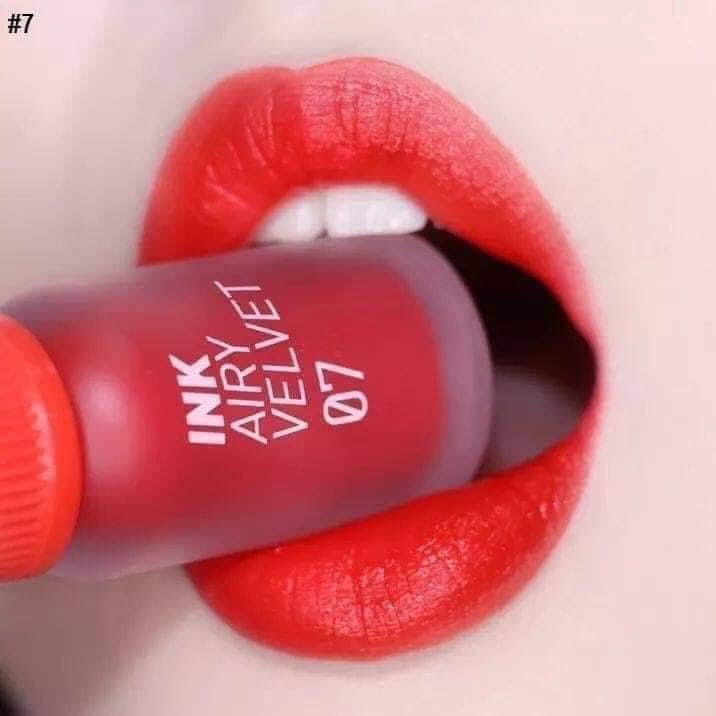 Son INK VELVET màu 07 đỏ cam