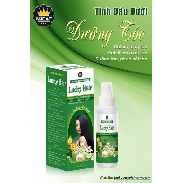 Tinh Dầu Bưởi Dưỡng Tóc Lucky Hair 100ml